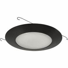 Nora NT-22BZ Modern Bronze 6 Inch Albalite Shower Lens w/ Metal Recessed Lighting Trim