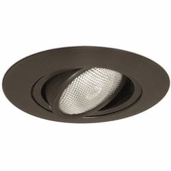 Nora NTM-52BZ Modern Bronze 6 Inch Gimbal Ring w/ Metal Pot Lightt Trim