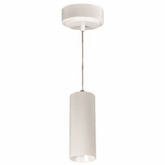Nora NYLM-2C-WWLE4A iLENE Contemporary White LED Mini Cylinder Lighting Pendant