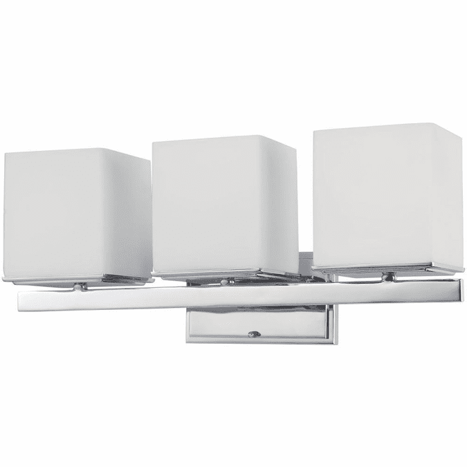 Nuvo 60/4083 Bento Modern Polished Chrome 3-Light Bathroom Light