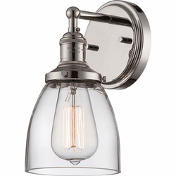 Nuvo 60/5414 Vintage Modern Polished Nickel Wall Sconce Lighting