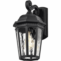 Nuvo 60/5946 East River Matte Black Outdoor Wall Sconce Light