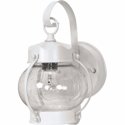 Nuvo 60/630 Contemporary White Outdoor Wall Lighting Sconce