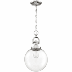Nuvo 60/6672 Skyloft Modern Polished Nickel / Clear Glass Mini Lighting Pendant