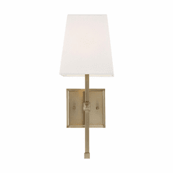 Nuvo 60/6707 Highline Burnished Brass and White Wall Mounted Lamp