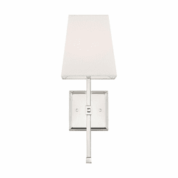 Nuvo 60/6708 Highline Polished Nickel and White Fabric Wall Lighting