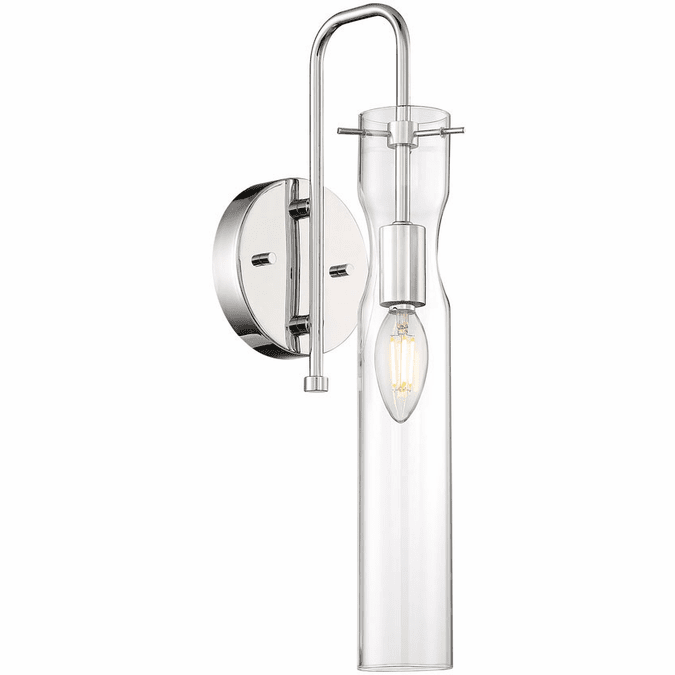 Nuvo 60-6865 Spyglass Contemporary Polished Nickel Sconce Lighting