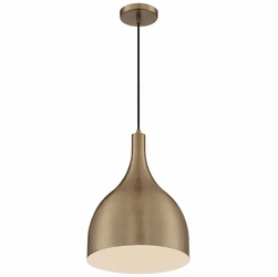 Nuvo 60/7077 Bellcap Contemporary Burnished Brass Mini Ceiling Light Pendant