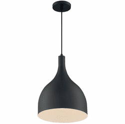 Nuvo 60/7087 Bellcap Contemporary Matte Black Mini Drop Lighting