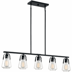 Nuvo 60-7104 Skybridge Matte Black Island Lighting
