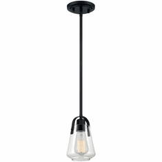 Nuvo 60-7106 Skybridge Matte Black Mini Ceiling Light Pendant