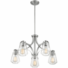 Nuvo 60-7115 Skybridge Brushed Nickel Chandelier Lighting