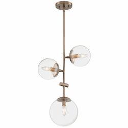 Nuvo 60/7124 Sky Modern Burnished Brass Hanging Pendant Lighting