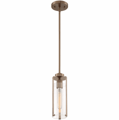 Nuvo 60-7150 Marina Modern Burnished Brass Mini Pendant Light