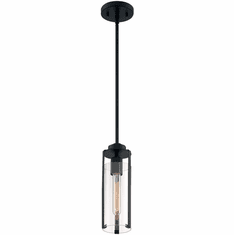 Nuvo 60-7160 Marina Modern Matte Black Mini Hanging Lamp