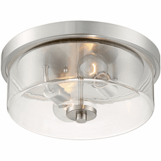 Nuvo 60-7168 Sommerset Modern Brushed Nickel 13" Flush Mount Lighting