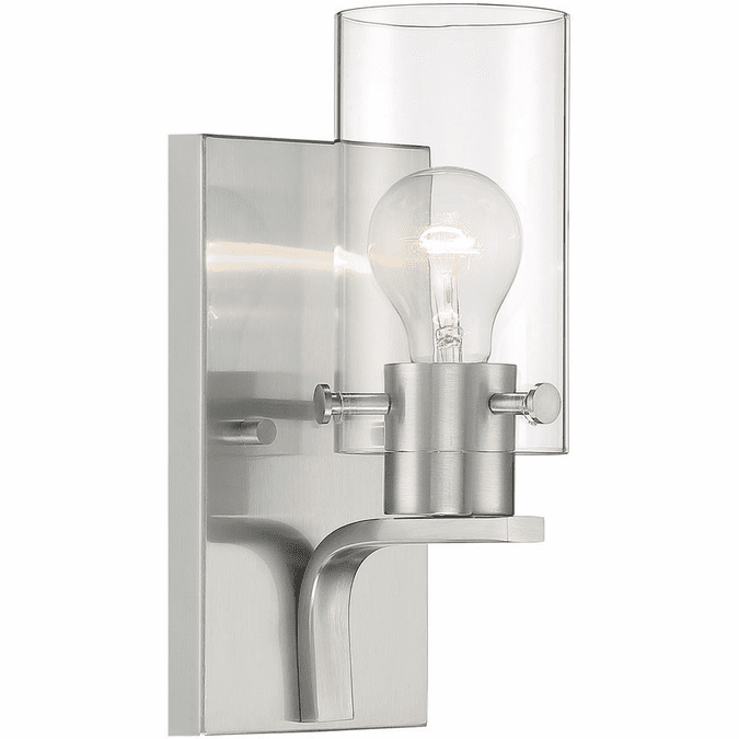 Nuvo 60-7171 Sommerset Modern Brushed Nickel Lighting Sconce