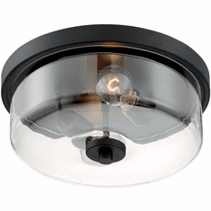 Nuvo 60-7268 Sommerset Modern Matte Black 13" Overhead Light Fixture