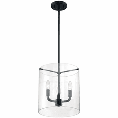 Nuvo 60-7277 Sommerset Modern Matte Black Mini Ceiling Pendant Light