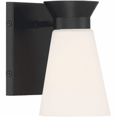 Nuvo 60-7311 Caleta Contemporary Black Wall Sconce Lighting