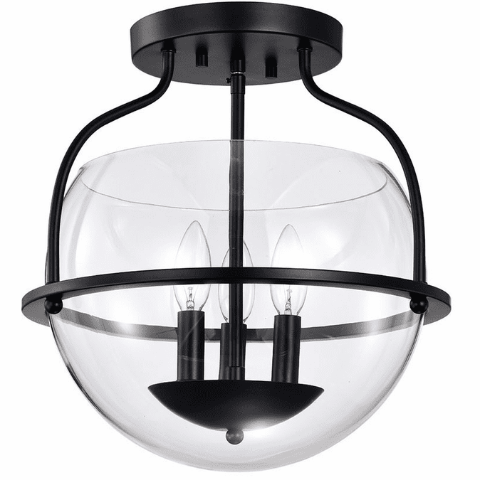 Nuvo 60/7823 Amado Modern Matte Black Ceiling Light Fixture NUV607823