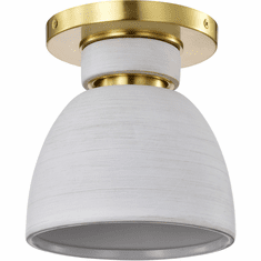 Nuvo 60/8001 Collins Modern Brushed Brass Ceiling Light Fixture
