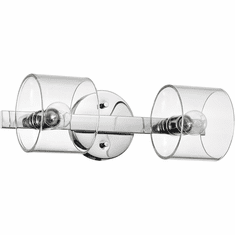 Nuvo 60/8072 Marlowe Contemporary Polished Nickel 2-Light Vanity Lighting Fixture