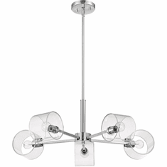 Nuvo 60/8075 Marlowe Contemporary Polished Nickel Chandelier Lamp