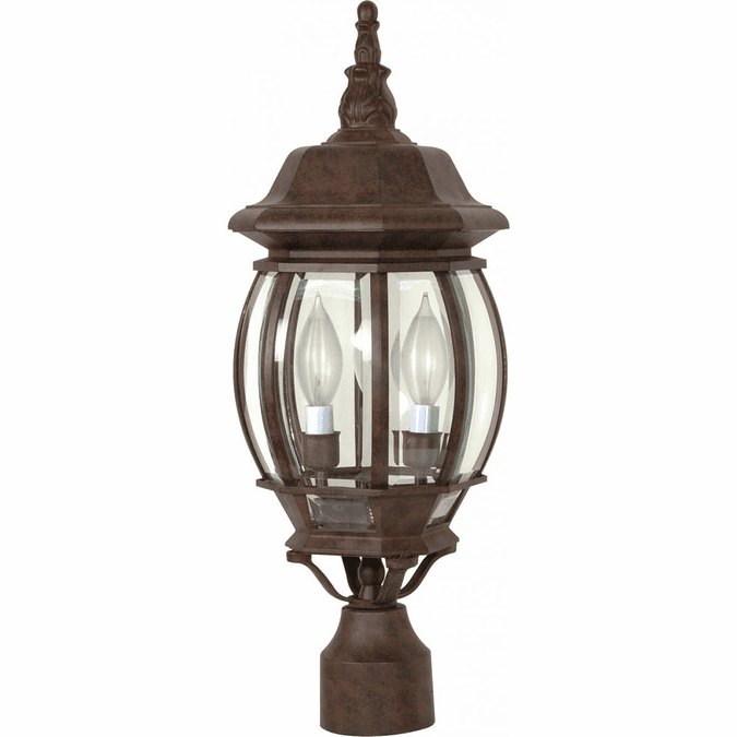 Nuvo 60/898 Central Park Old Bronze Outdoor Post Lighting