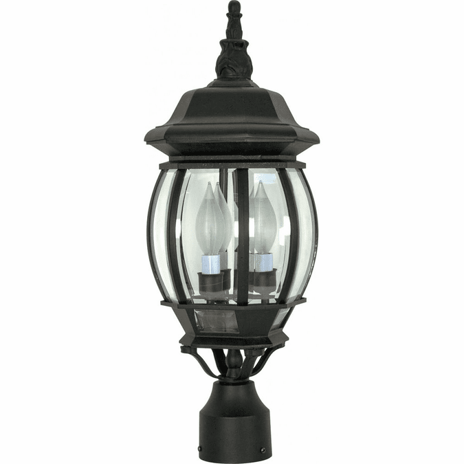 Nuvo 60/899 Central Park Textured Black Exterior Post Lamp
