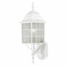Nuvo 604901 Adams Lower Mounting 18 Inch Tall White Exterior Wall Lamp