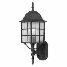 Nuvo 604903 Adams Lower Mounting Traditional Textured Black Exterior Sconce