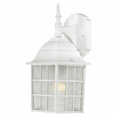 Nuvo 604904 Adams Upper Mounting White Finish Outdoor Lighting Sconce - 13 Inches Tall