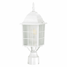 Nuvo 604907 Adams White Finish Traditional 18 Inch Tall Post Lamp