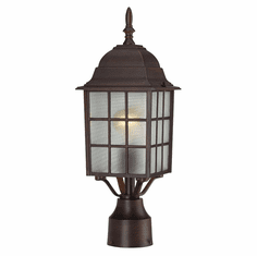 Nuvo 604908 Adams Rustic Bronze Finish 18 Inch Tall Lamp Post Light