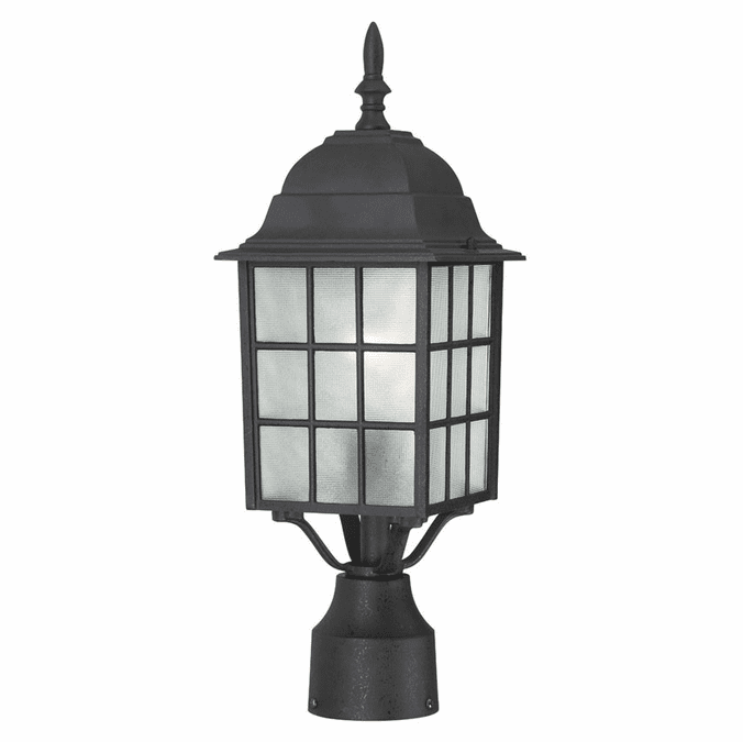 Nuvo 604909 Adams Traditional Style 18 Inch Tall Textured Black Post Lighting