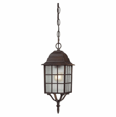 Nuvo 604912 Adams Outdoor Rustic Bronze Finish 15 Inch Tall Hanging Lamp