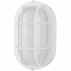 Nuvo 62/1388 Modern White LED Bulkhead Outdoor Wall Mounted Lamp