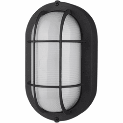 Nuvo 62/1389 Modern Black LED Bulkhead Exterior Lamp Sconce