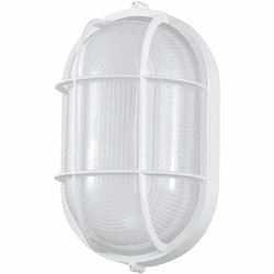 Nuvo 62/1390 Contemporary White LED Bulkhead Outdoor Wall Mounted Lamp
