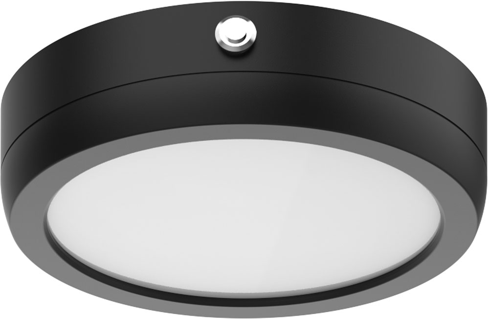 Nuvo 62/1711 Blink Pro Modern Black LED 7" Overhead Light Fixture NUV