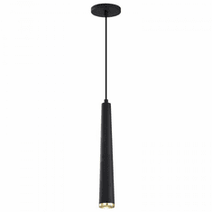 Nuvo 62/828 Melrose Modern Matte Black / Brushed Brass LED Mini Drop Lighting Fixture