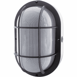 Nuvo 65/114 Modern Black LED Bulkhead Outdoor Lamp Sconce