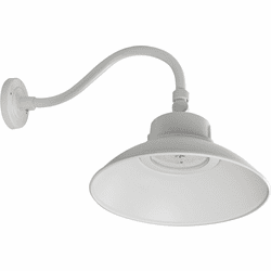 Nuvo 65/660 Gooseneck Modern White LED Wall Sconce