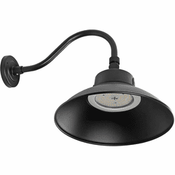 Nuvo 65/661 Gooseneck Modern Black LED Wall Lamp