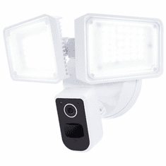 Nuvo 65-920 Modern White LED Security Light with Camera