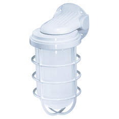 Nuvo 76617 Industrial Style Exterior White Finish 11 Inch Tall Wall Lighting - Large