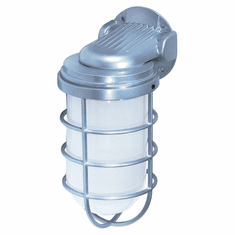 Nuvo 76622 Industrial Style Large Outdoor 11 Inch Tall Lighting Sconce - Metallic Silver