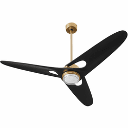 Oxygen 3-132-40 Apogee Contemporary Aged Brass LED Ceiling Fan
