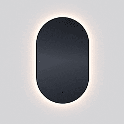 Oxygen 3-1401-15 Argo Modern Black LED 22" Wall Mirror